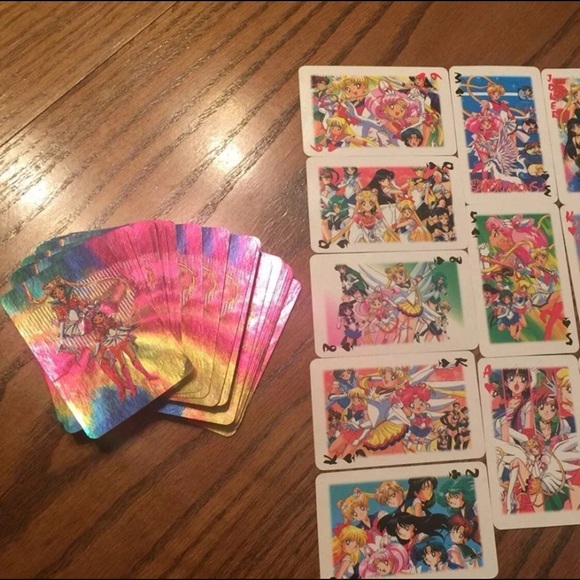 SailorMoon 2 Decks of Playing Cards & 6 Gold Cards - Picture 5 of 13